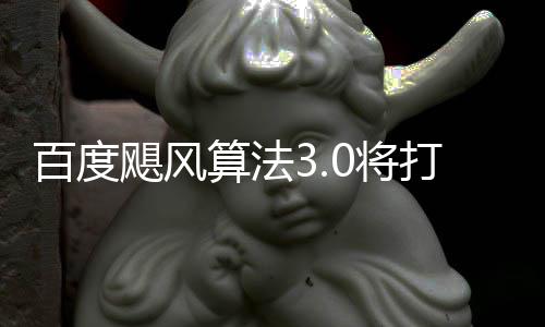 百度跨领垃圾打击低质桶站飓风0将集算法群及域采