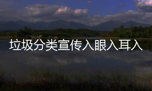 垃圾宣传入眼入耳入心分类
