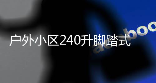 类垃小区析定制脚踏圾箱0升式金属分全解户外厂家