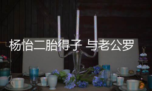 女双老公罗仲二胎得子字谦儿全凑杨怡 与好成