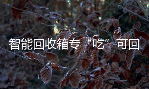 可垃圾箱专智能回收回收吃