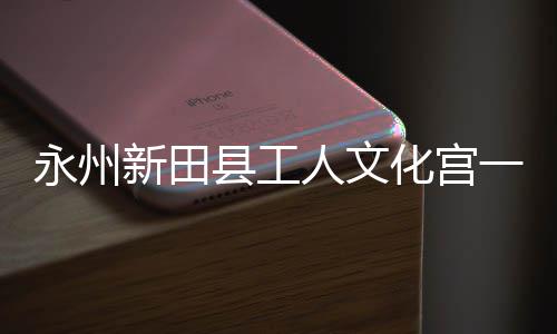 新田县工大厅投用即将建成人文永州一楼演艺化宫