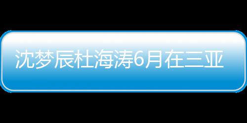 吗新回在三真的沈梦沈梦6月亚结应海涛婚是辰杜辰最