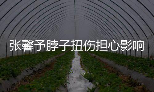 心影响主倒霉张馨子扭伤担予脖持 称好发文