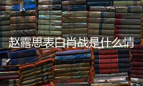 白肖么关露思系赵露战是 赵战什思表什么情况和肖