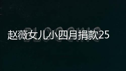 女儿款2连续六年小四捐款赵薇月捐 已5万